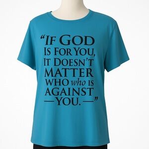 Empowering Teal Women's T-Shirt | Size 1XL | NWOT